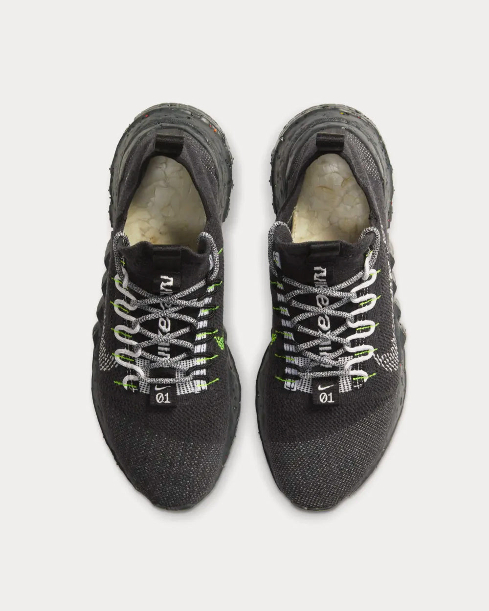 Nike Space Hippie 01 Black Volt Low Top Sneakers - 3