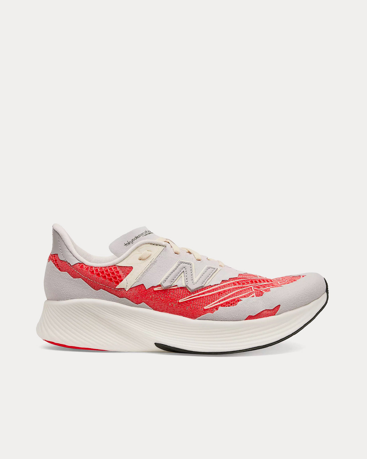 New Balance x Stone Island Tokyo Design Studio FuelCell RC Elitev2 Rain cloud with Energy Red Running Shoes - 1