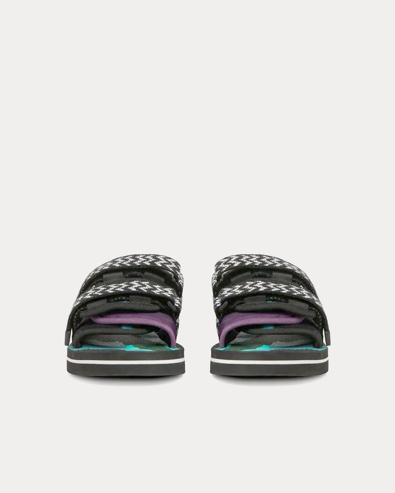 Suicoke x Missoni Moto Black / Purple / Green Sandals - 3