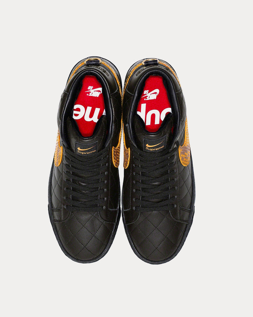 Nike x Supreme SB Blazer Mid Black High Top Sneakers - Sneak in Peace