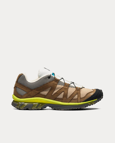 Salomon x The Broken Arm Trail Pro Chinchilla / Teak / Acid Lime Low Top Sneakers