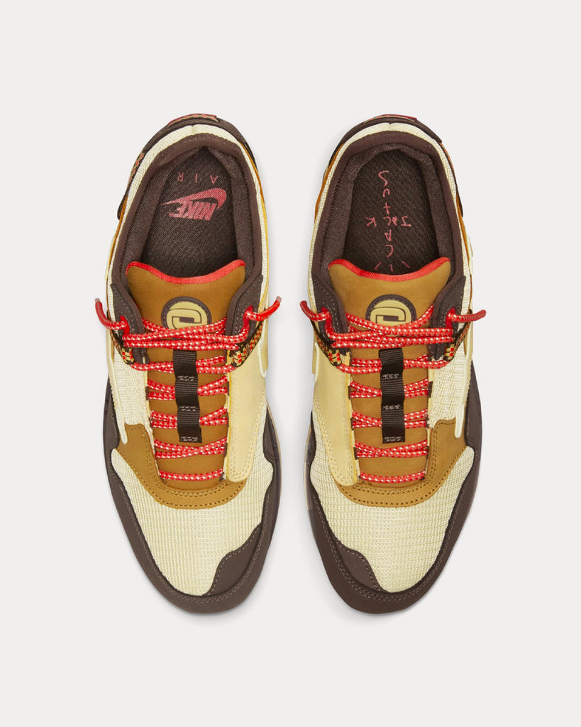 Nike x Travis Scott Air Max 1 'CACT.US Brown' Low Top Sneakers