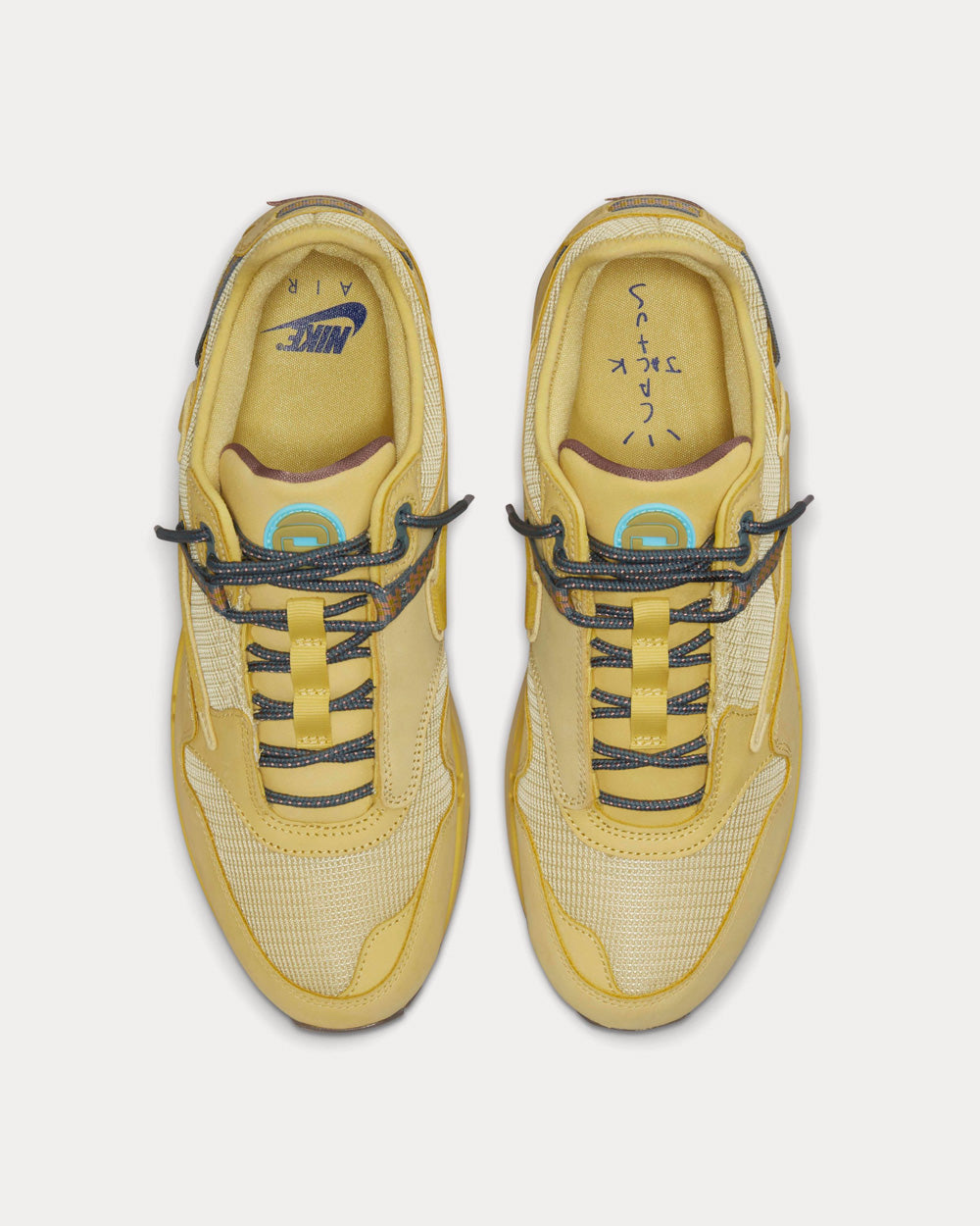Nike x Travis Scott Air Max 1 'CACT.US Gold' Low Top Sneakers 