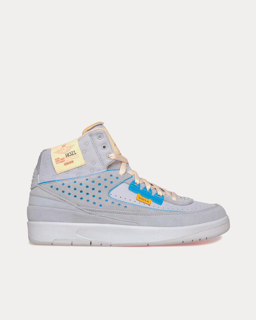 Jordan x Union Air Jordan 2 'Grey Fog' High Top Sneakers - Sneak