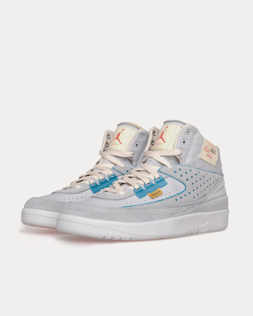 Jordan x Union Air Jordan 2 'Grey Fog' High Top Sneakers - 3