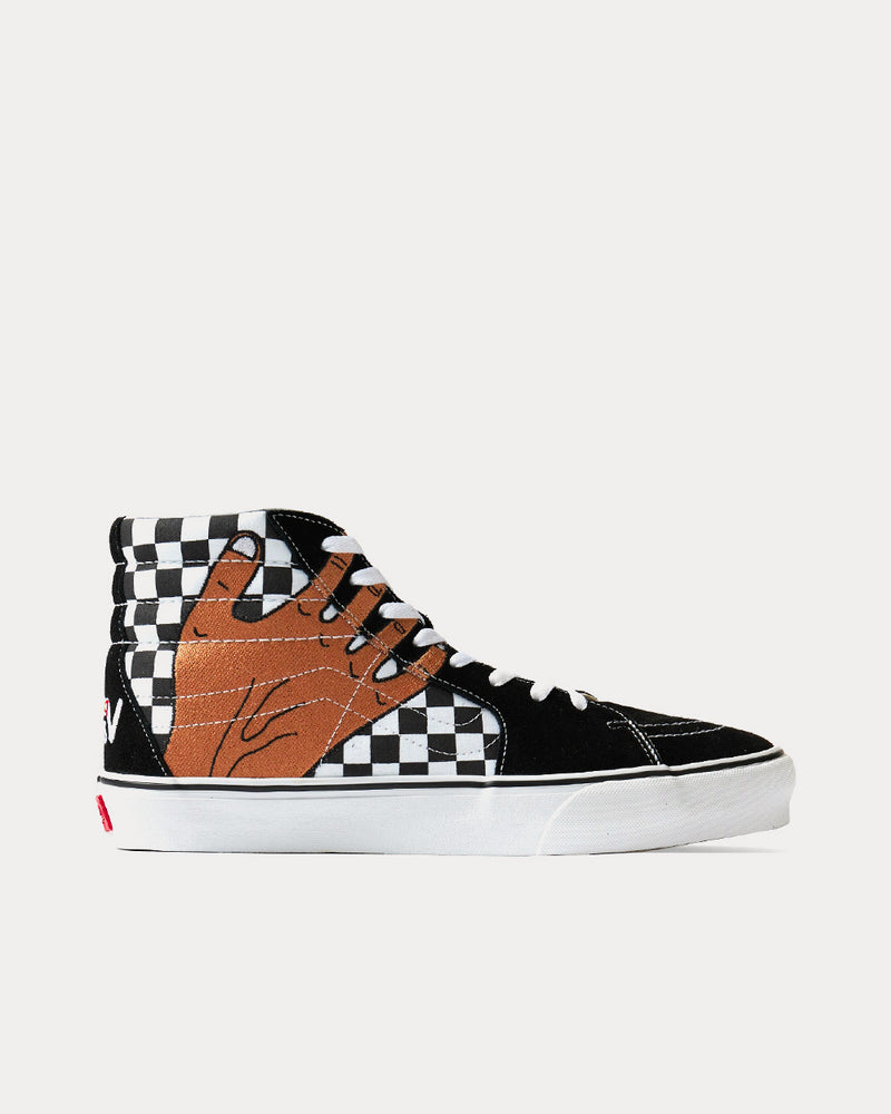 Vans Vault x Imran Potato UA SK8-HI VR3 LX Check Black / White / Fenugreek High Top Sneakers - 1