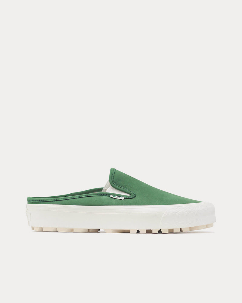 Vans x Museum of Peace & Quiet OG Mule LX Green / Marshmallow Slip On Sneakers - 1