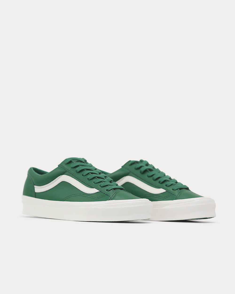 Vans x Museum of Peace & Quiet OG Style 36 Green / Marshmallow Low Top Sneakers - 2