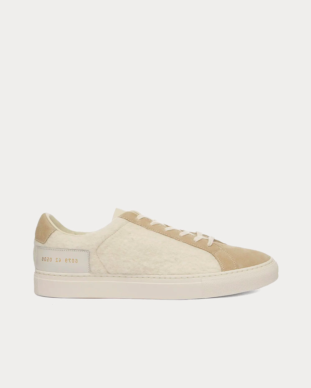 Common Projects Retro Wool White Low Top Sneakers - 1