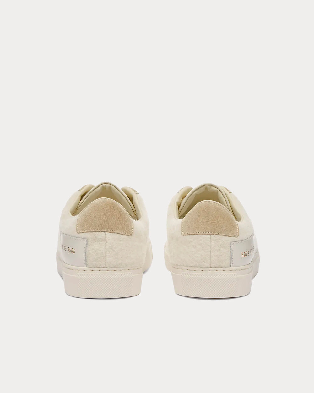 Common Projects Retro Wool White Low Top Sneakers - 4