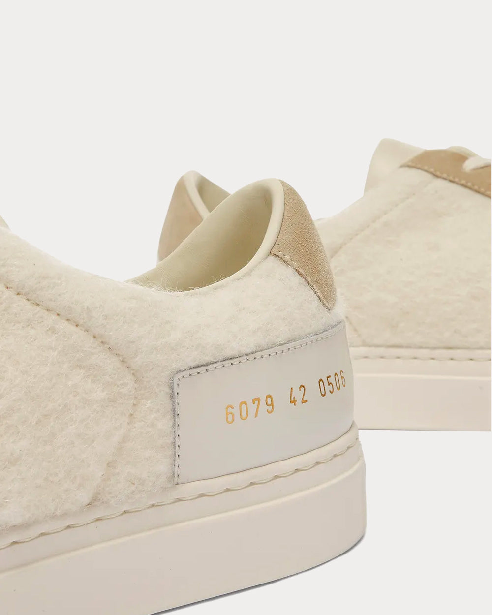 Common Projects Retro Wool White Low Top Sneakers - 5