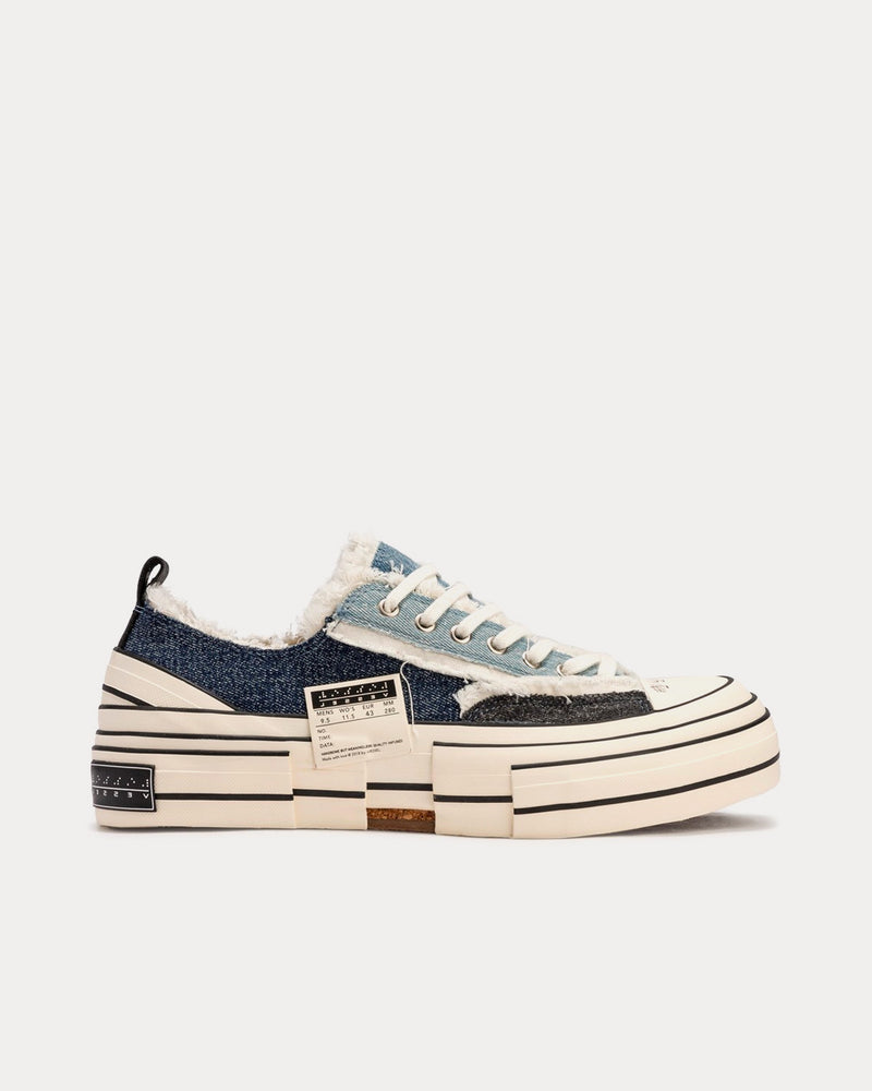 xVESSEL x HBX G.O.P Denim Low Top Sneakers - 1