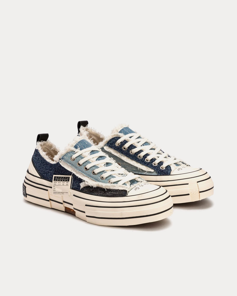 xVESSEL x HBX G.O.P Denim Low Top Sneakers - 3