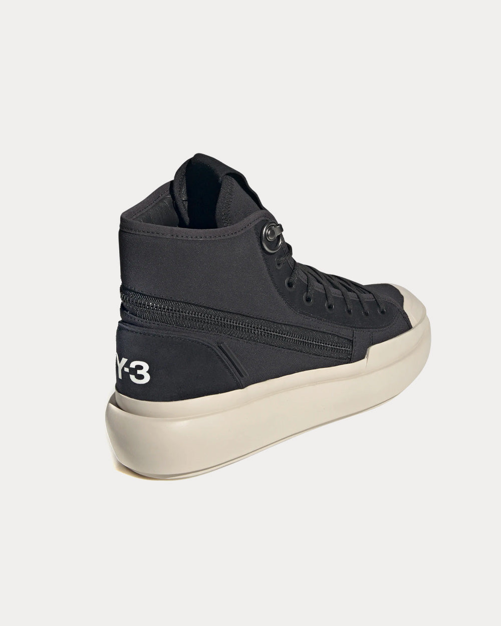 Y-3 Ajatu Court Black / Black / Bliss High Top Sneakers - 4