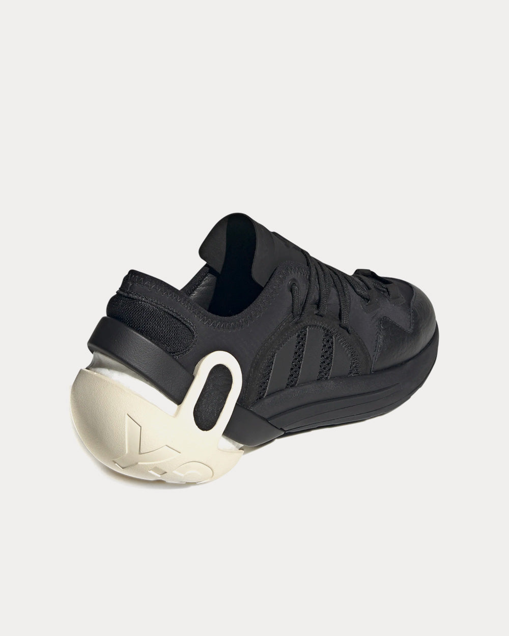 Y-3 Idoso Boost Black / Cream White Low Top Sneakers - 4