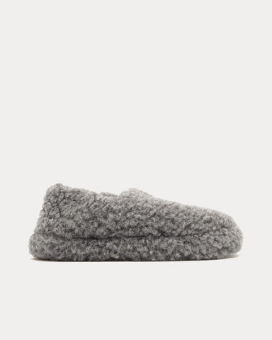 Yoko Wool Siberian 1Tone Grey Slip Ons