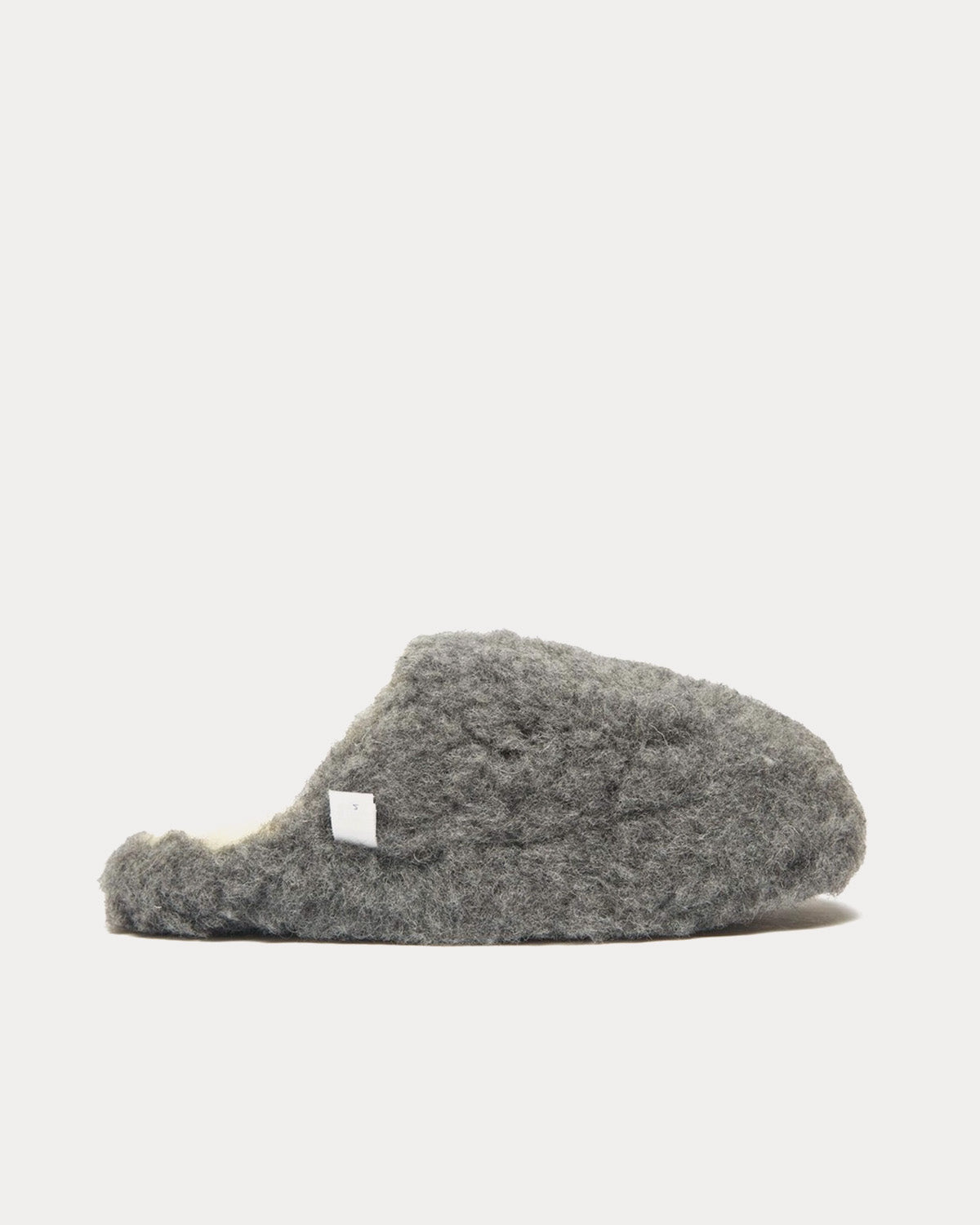 Yoko Wool Siberian Wool Basic Grey Slip Ons - 1