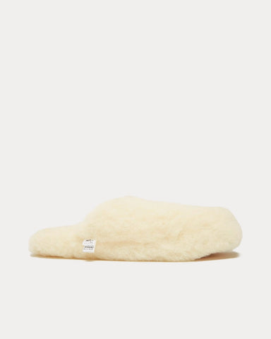 Yoko Wool Siberian Wool Basic Beige Slipper