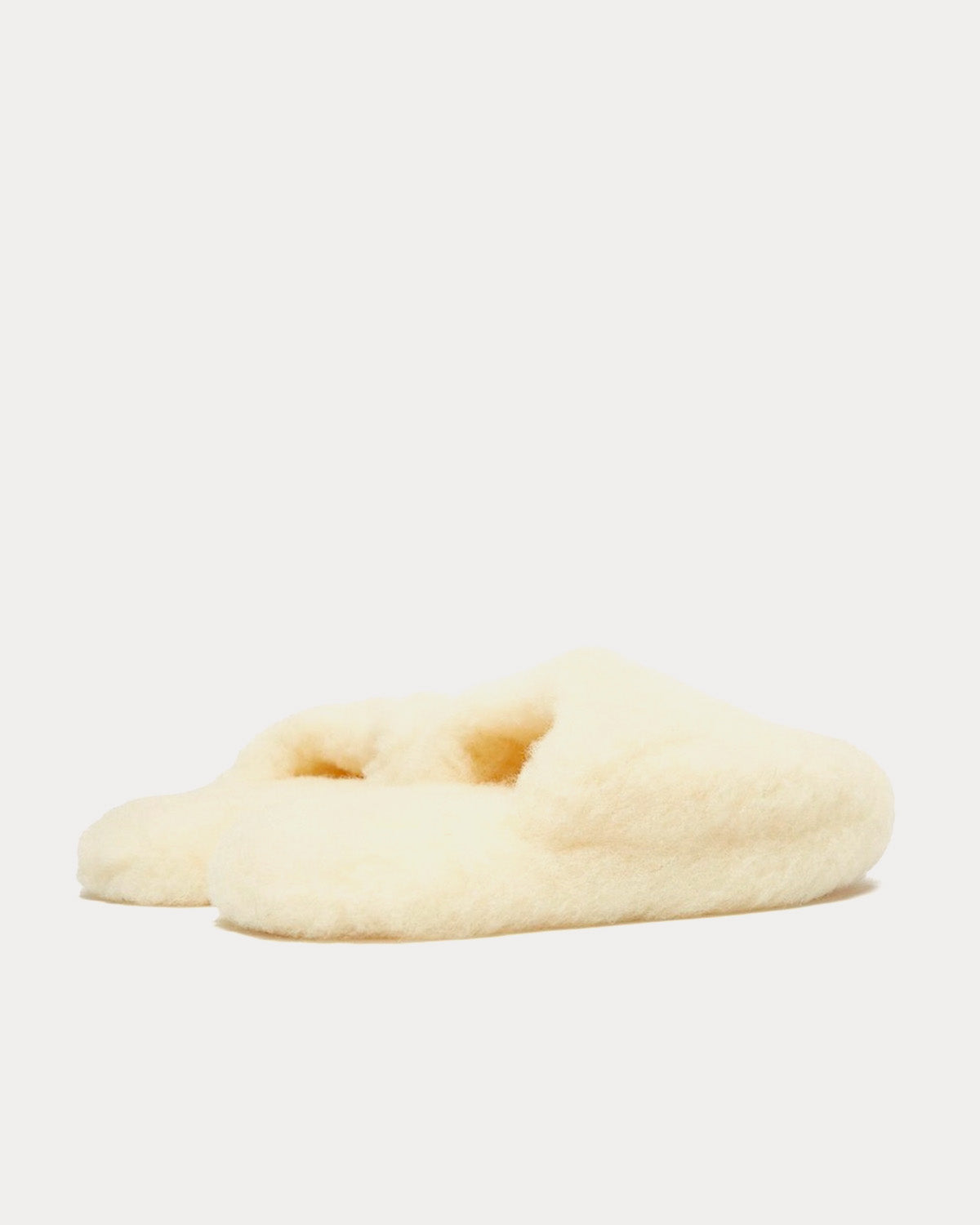 Yoko Wool Siberian Wool Basic Beige Slipper - 3