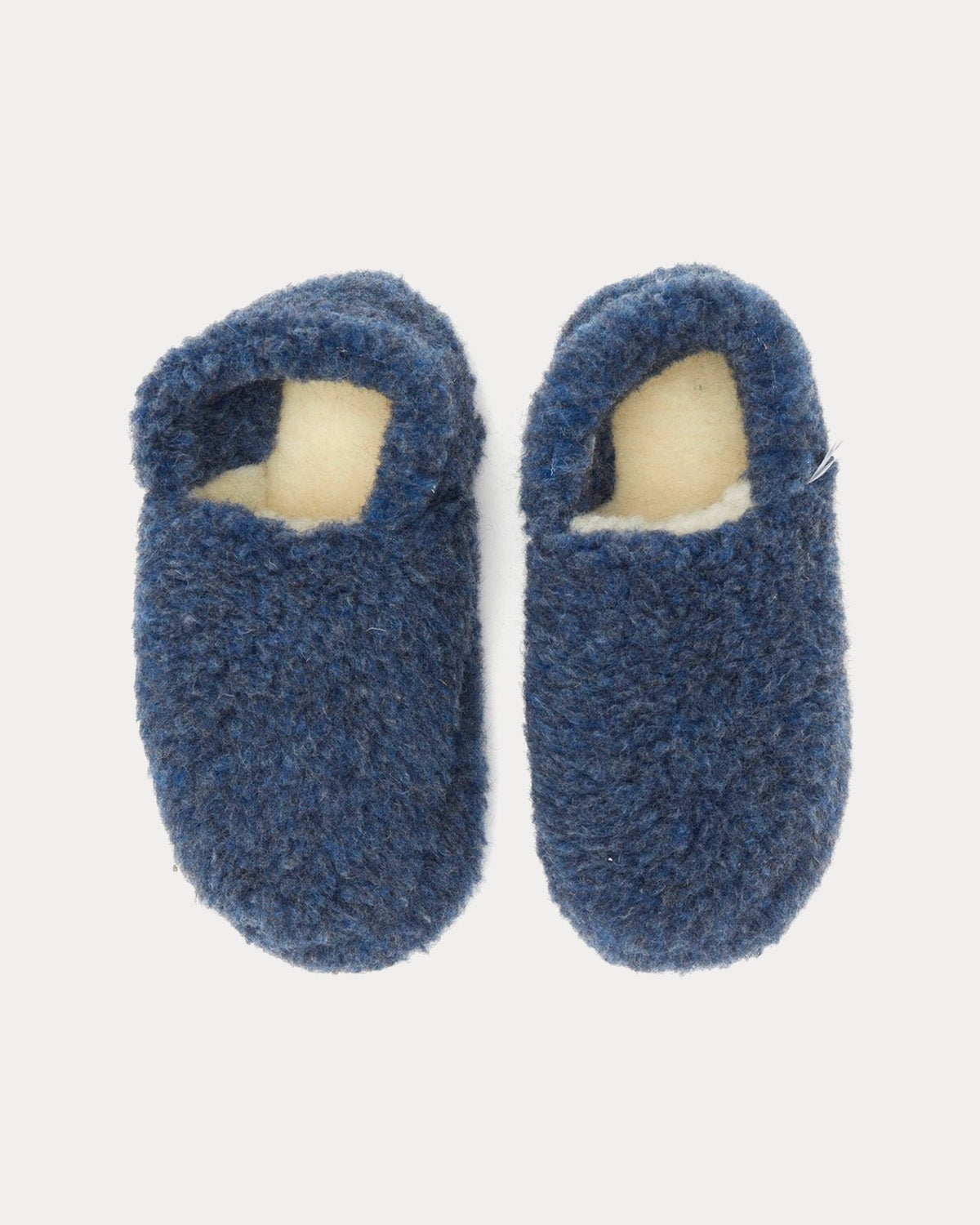 Yoko Wool Siberian Wool Blue Slipper - 2