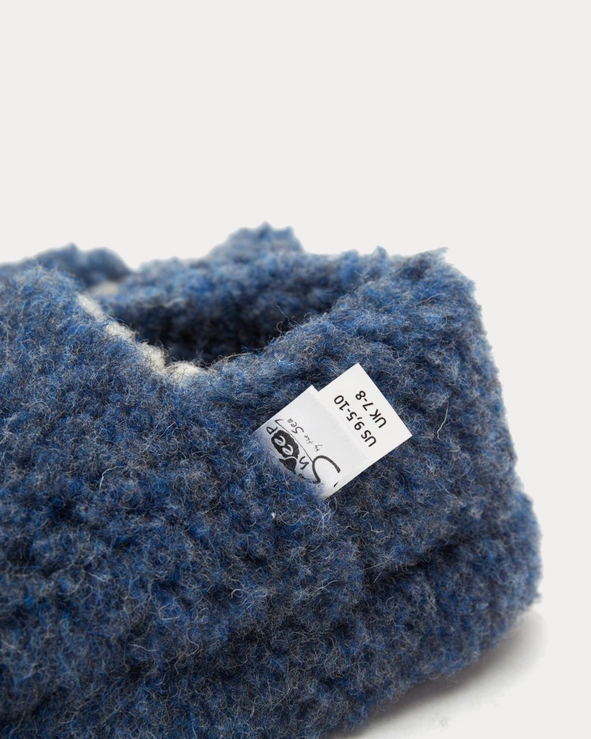 Yoko Wool Siberian Wool Blue Slipper - 3