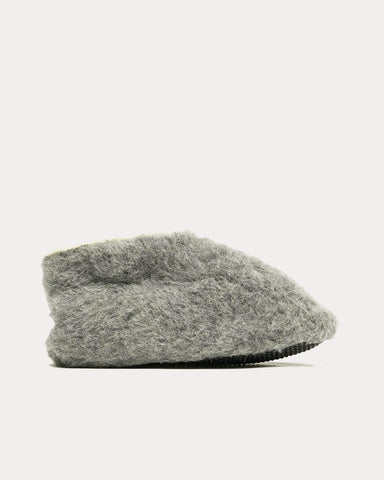 Yoko Wool Skipper Wool Boot Grey Slip Ons