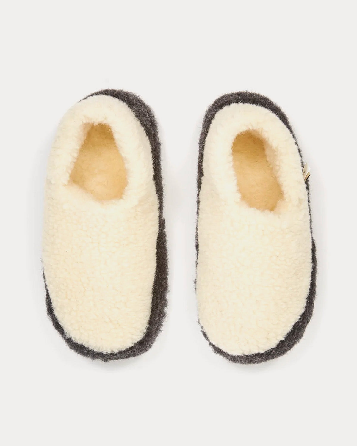 Yoko Wool x Goodhood Siberian Wool Natural Slip Ons - 2