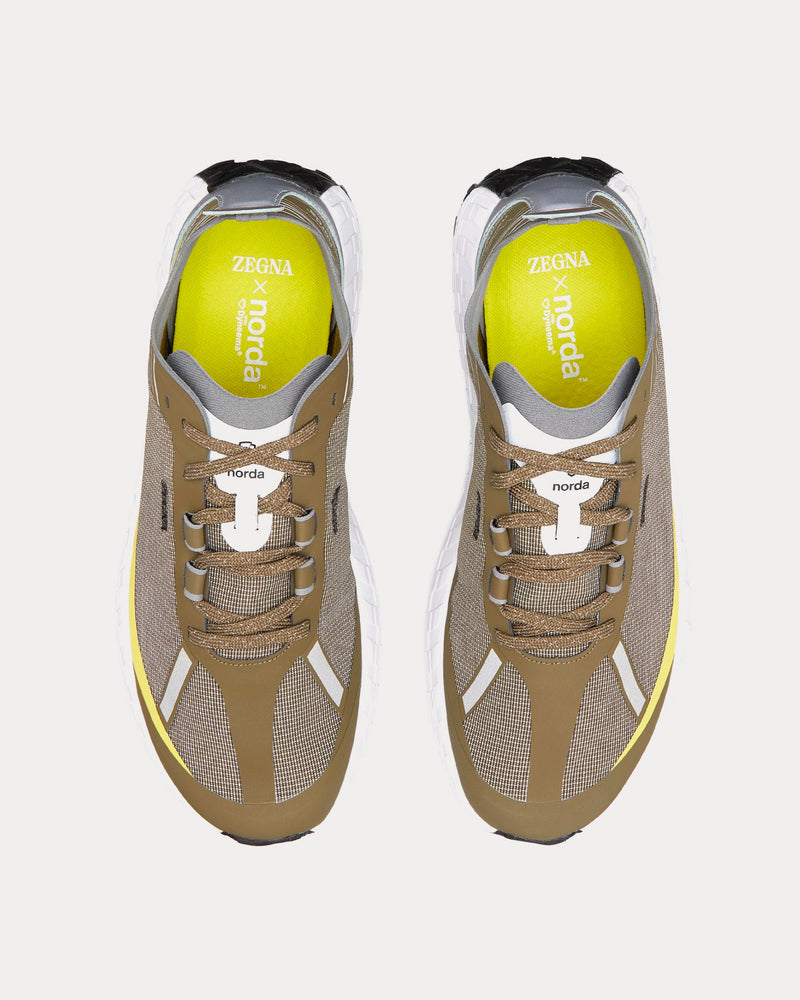 Norda x Zegna 001 Olive Green / White Running Shoes - 2