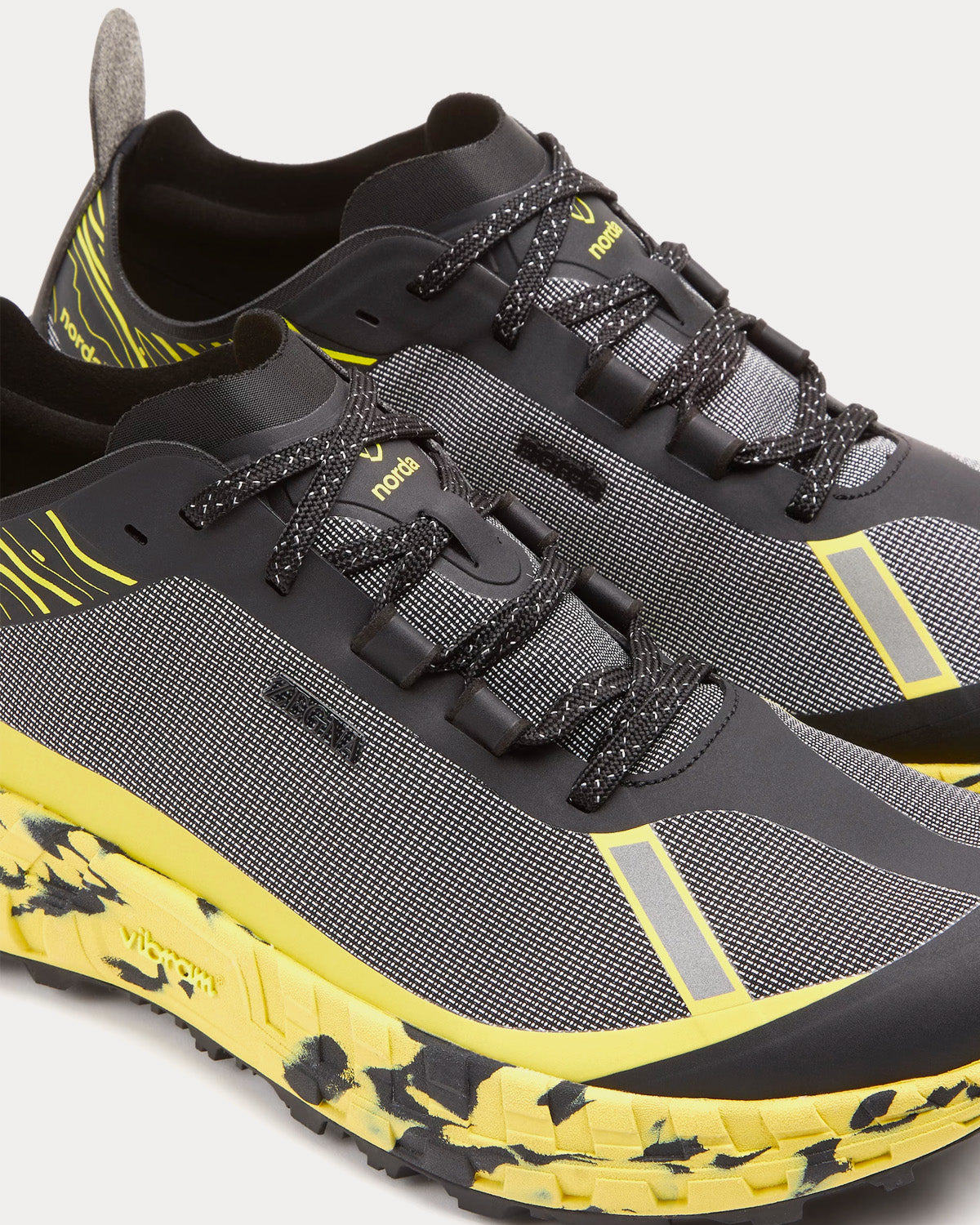 Norda x Zegna 001 Black / Yellow Running Shoes - 3