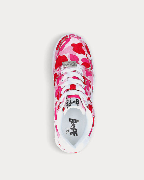 A Bathing APE ABC Camo Bapesta Pink Low Top Sneakers - Sneak in Peace