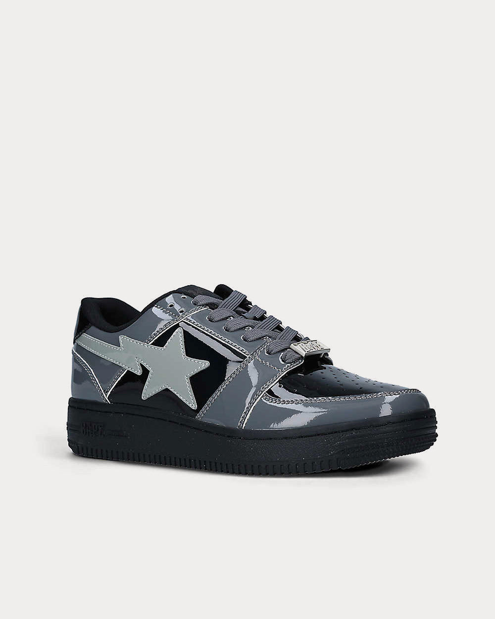 A Bathing APE Bape Sta Color-Blocked Black Low Top Sneakers - 2