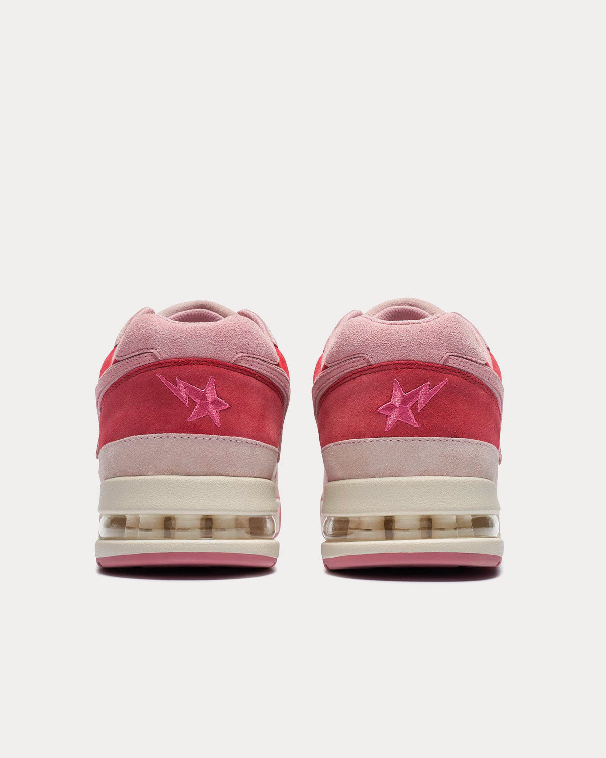 A Bathing APE Road STA Pink Low Top Sneakers - 3