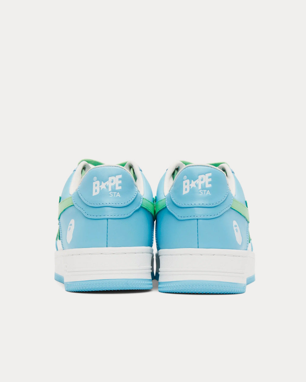 A Bathing APE SK8 STA Blue / White Low Top Sneakers - 3