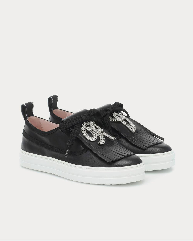 Louis Vuitton Lous Open Back Black Slip On Sneakers - Sneak in Peace