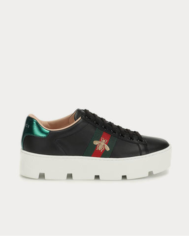 Gucci Ace leather platform Nero Low Top Sneakers