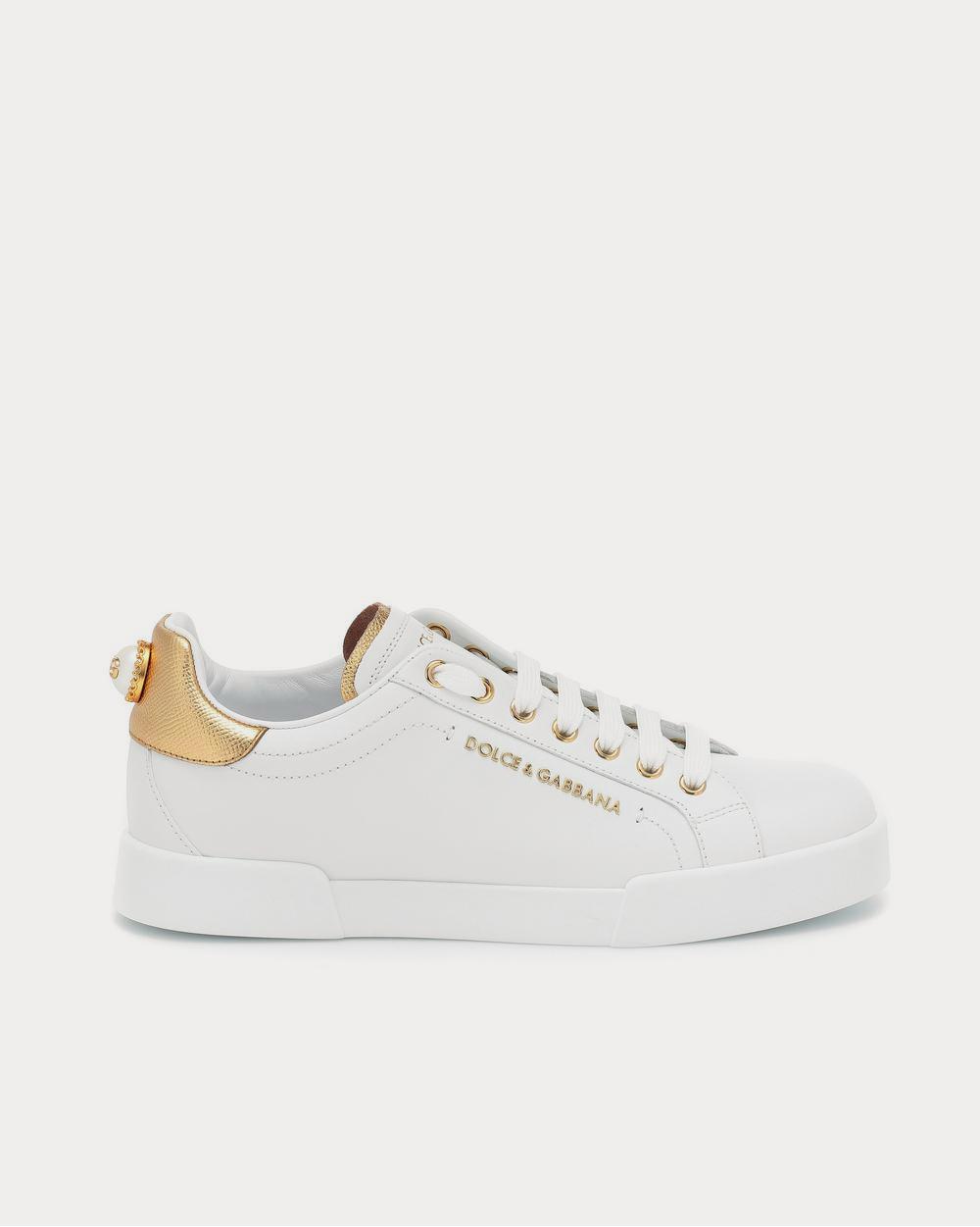 Dolce & Gabbana Portofino leather White Low Top Sneakers - 1