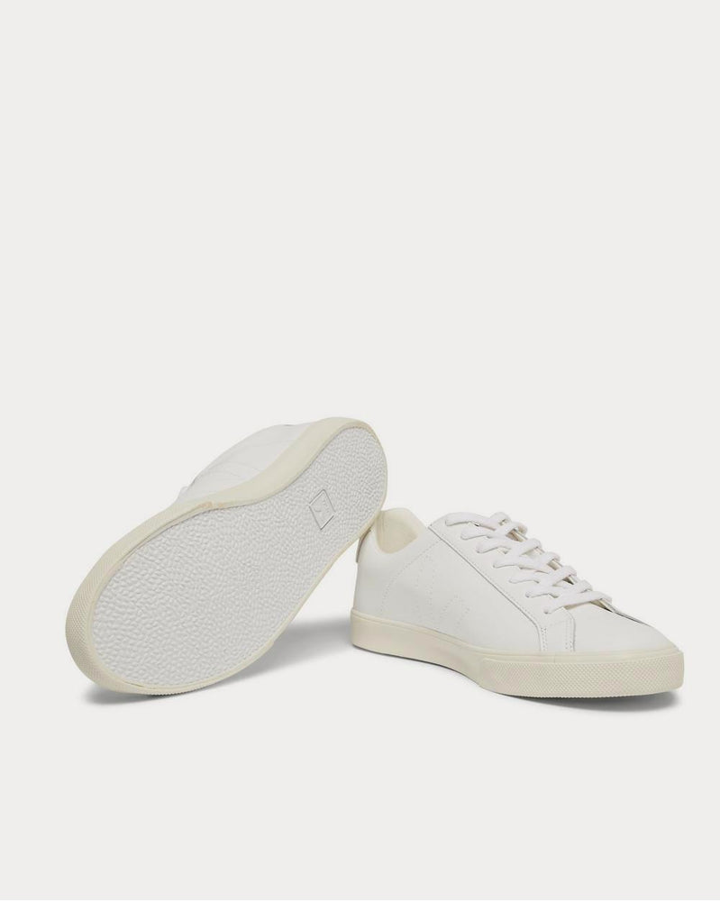 Veja Esplar Suede-Trimmed Leather  White low top sneakers - 3