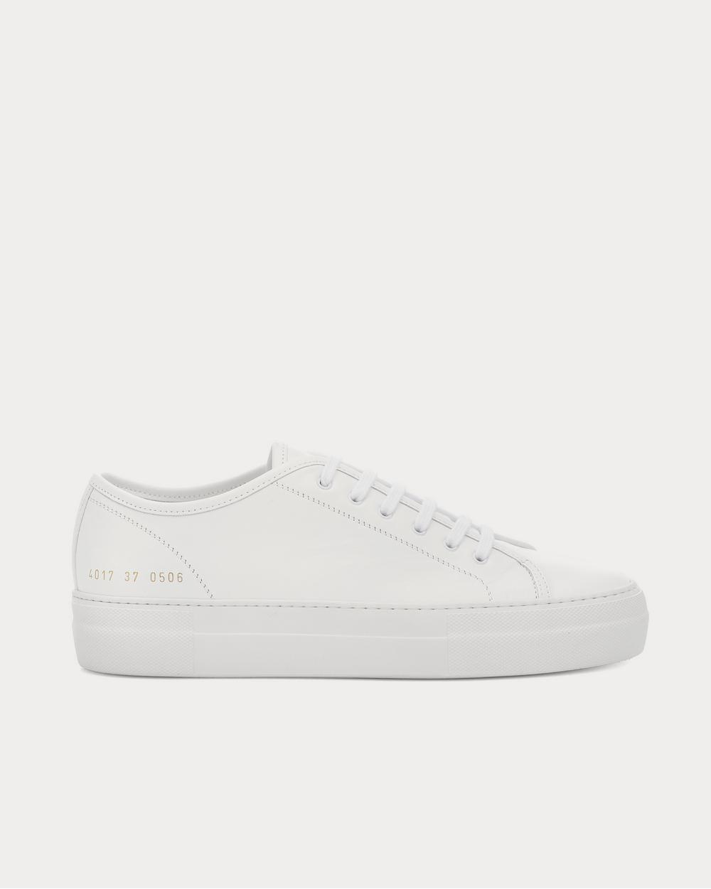 Common Projects Tournament Low leather white Low Top Sneakers - 1