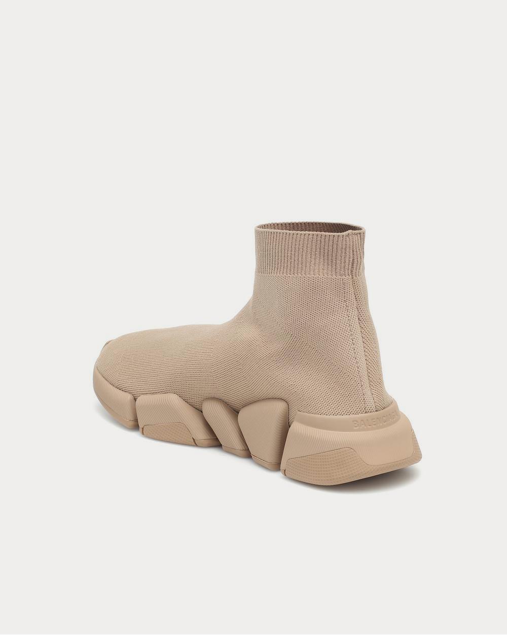 Balenciaga Speed 2.0 Beige High Top Sneakers - 3