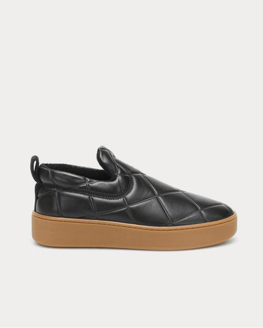 Bottega Veneta Slip On leather Black-Rubber Band Slip On Sneakers