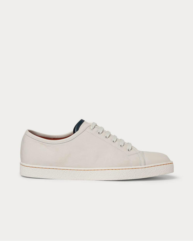 John Lobb Levah Cap-Toe Brushed-Leather  Neutral low top sneakers - 1