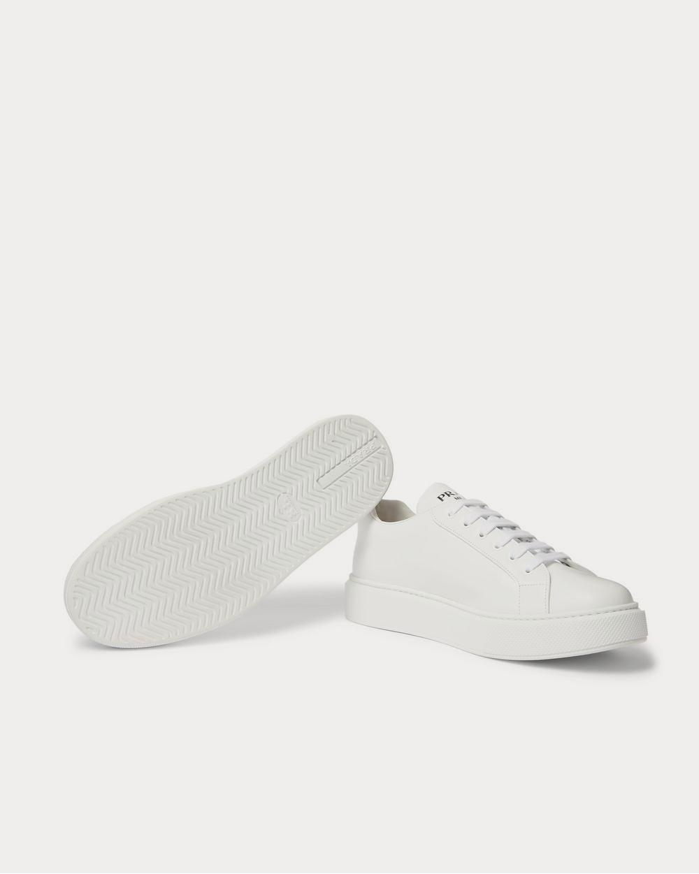 Prada Street Eighty Leather  White low top sneakers - 3