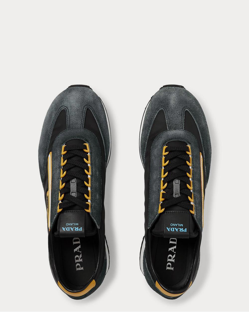 Prada Milano 70 Nylon and Suede  Black low top sneakers - 6