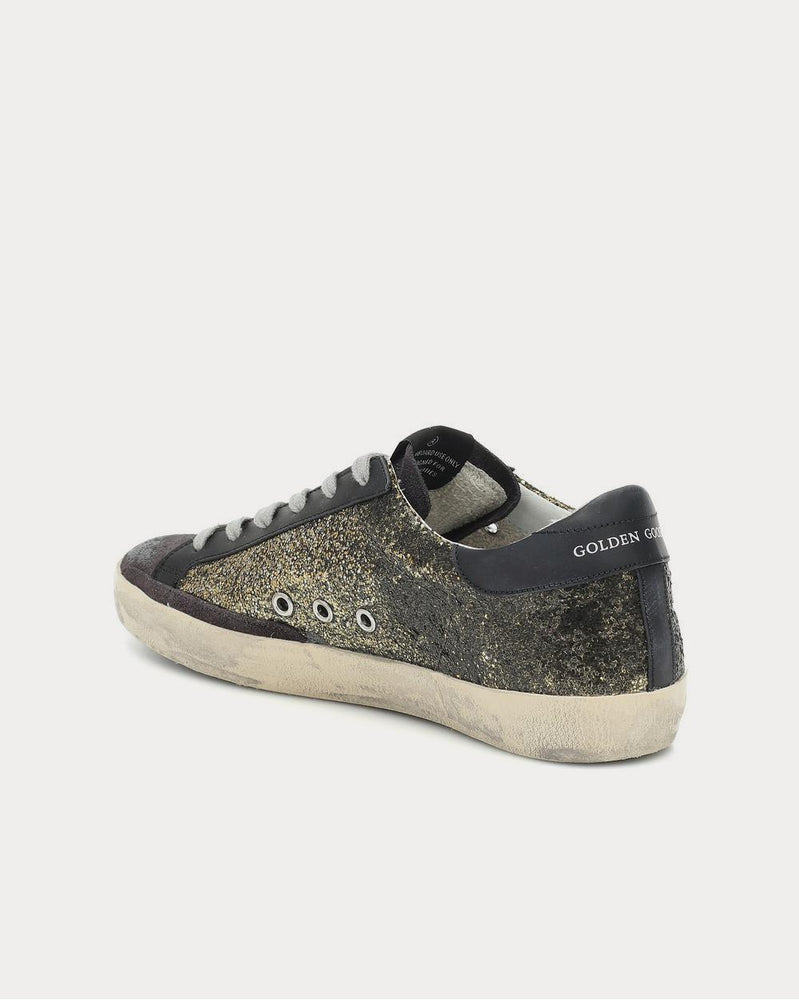 Golden Goose Superstar Black Glitter Low Top Sneakers - 3