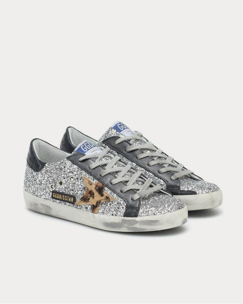 Golden Goose Superstar leather-trimmed Silver Low Top Sneakers - 2