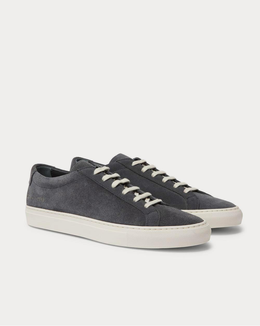 Common Projects Achilles Suede  Gray low top sneakers - 2