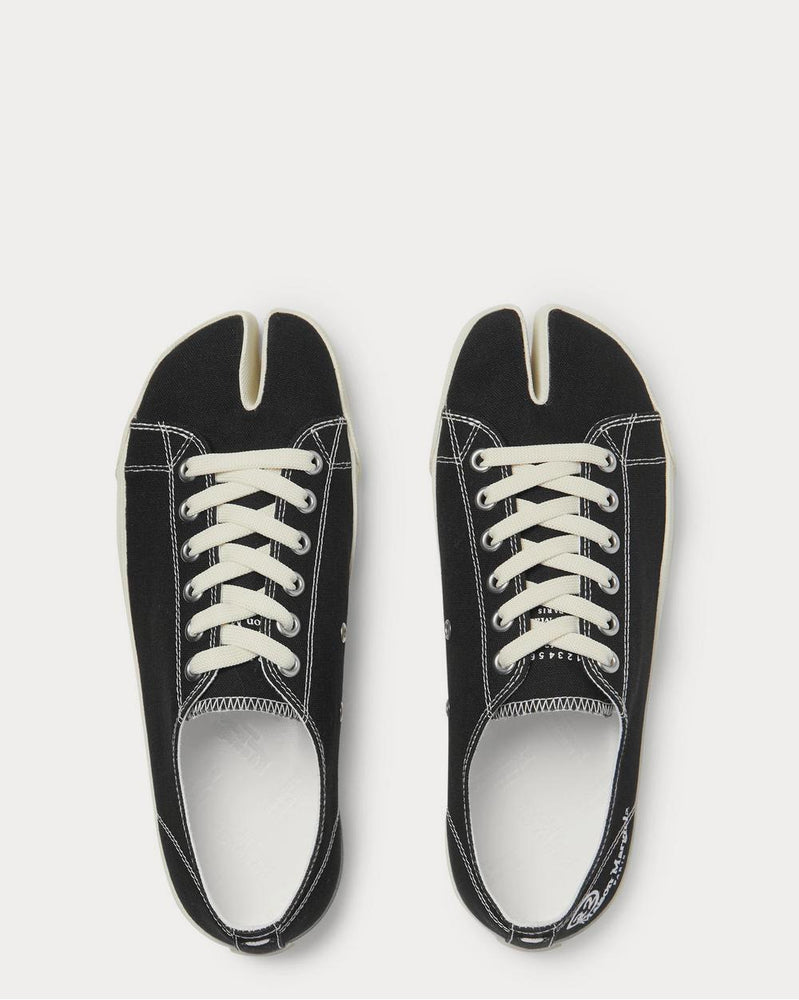 Maison Margiela Tabi Split-Toe Canvas  Black low top sneakers - 6