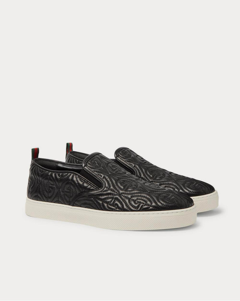 Gucci Dublin Quilted Leather Slip-On  Black slip on sneakers - 2