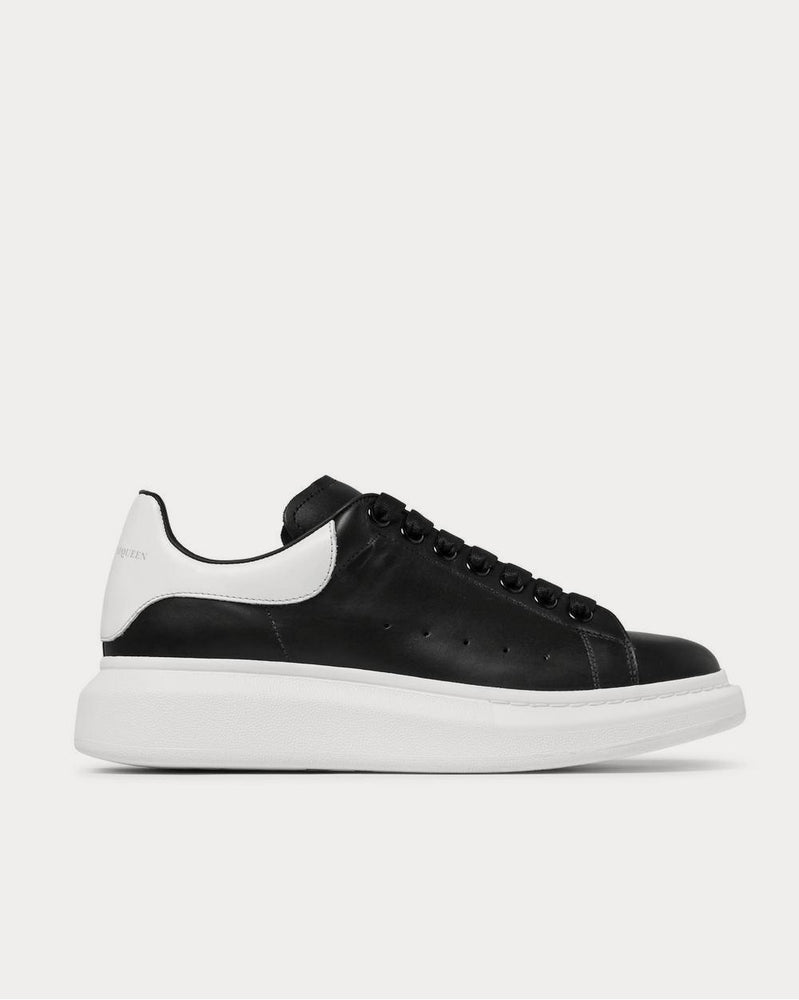 Alexander McQueen Exaggerated-Sole Leather  Black low top sneakers - 1