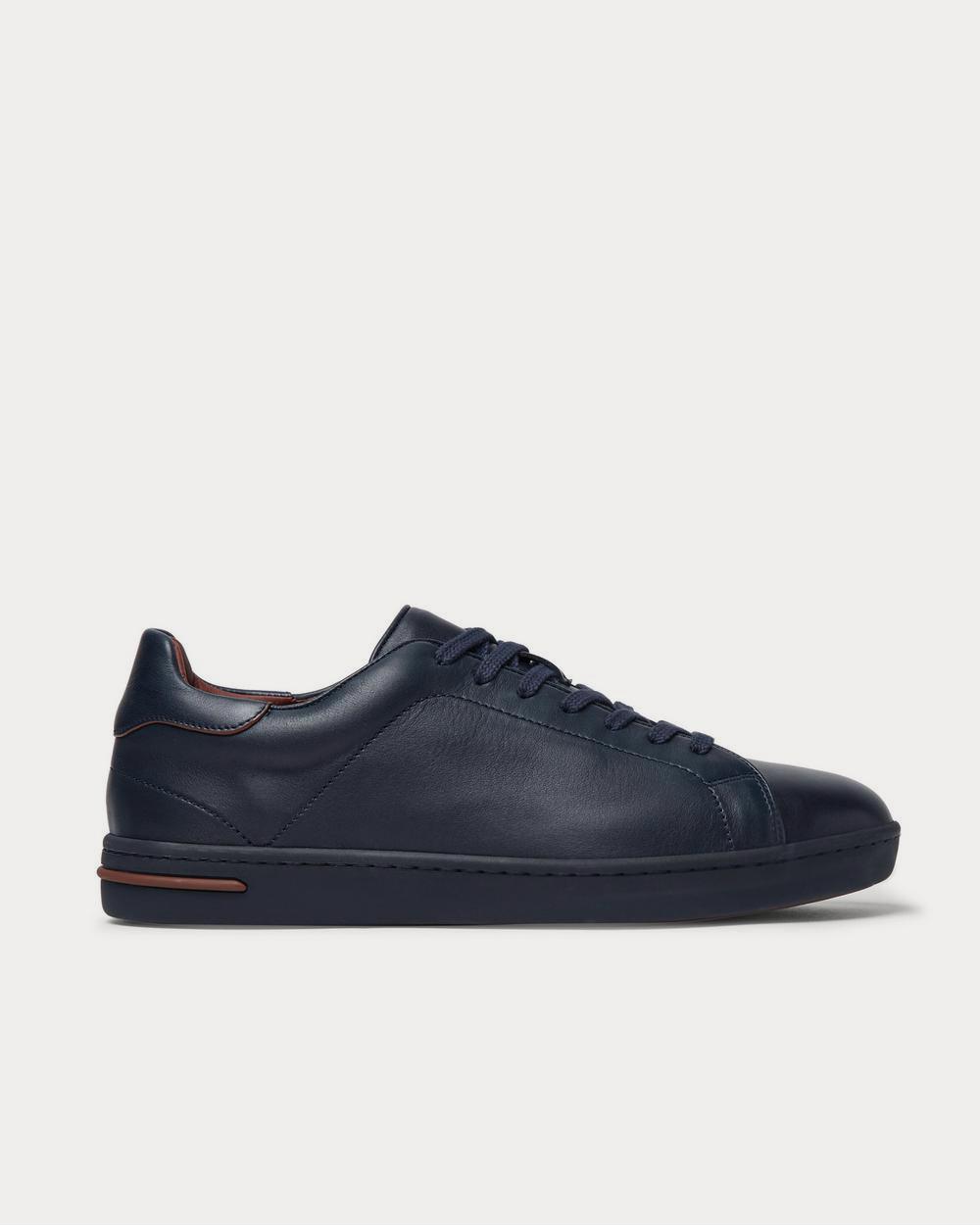 Loro Piana Traveller Walk Leather  Navy low top sneakers - 1